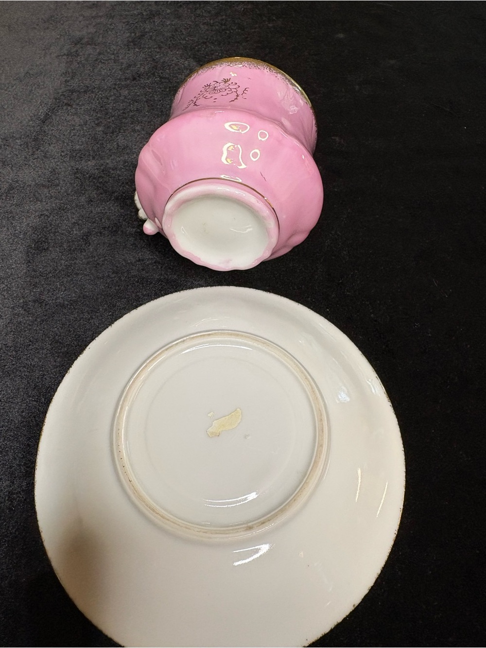 Vintage Lusterware Porcelain Demitasse Cup And Saucer - Picture 6 of 6